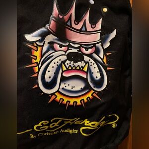 Ed Hardy bulldog backpack rare and discontinued